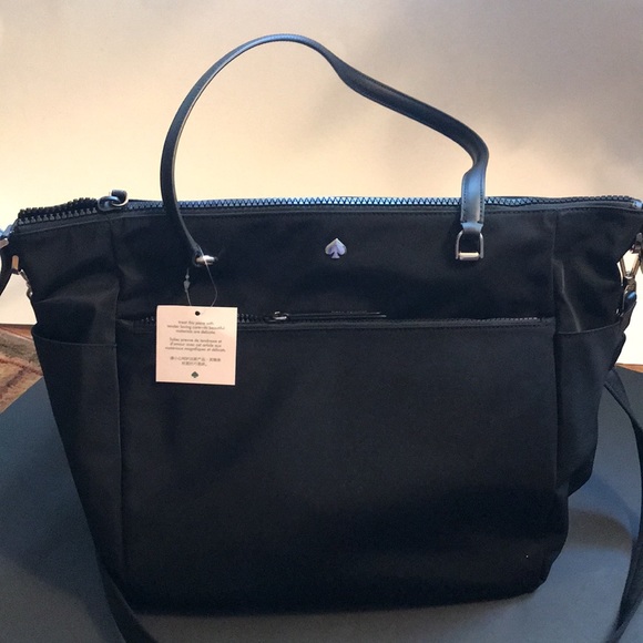 kate spade Bags New Kate Spade Black Nylon Diaper Bag Never Used